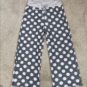 Polka Dot Kids Pajama Pants - Gray and White